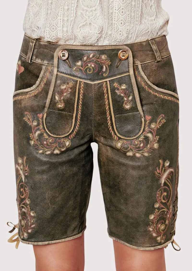 Women’s Rustic Olive Lederhosen Wear
