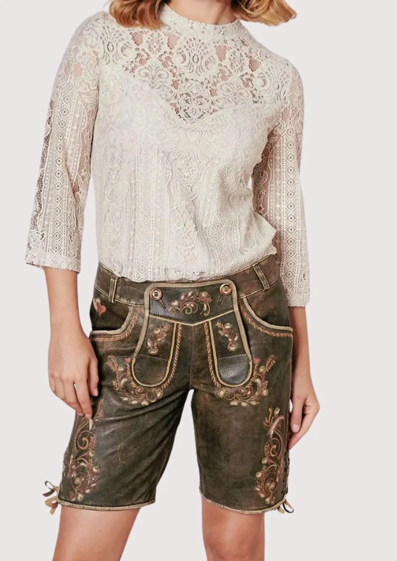 Women’s Rustic Olive Lederhosen Wear