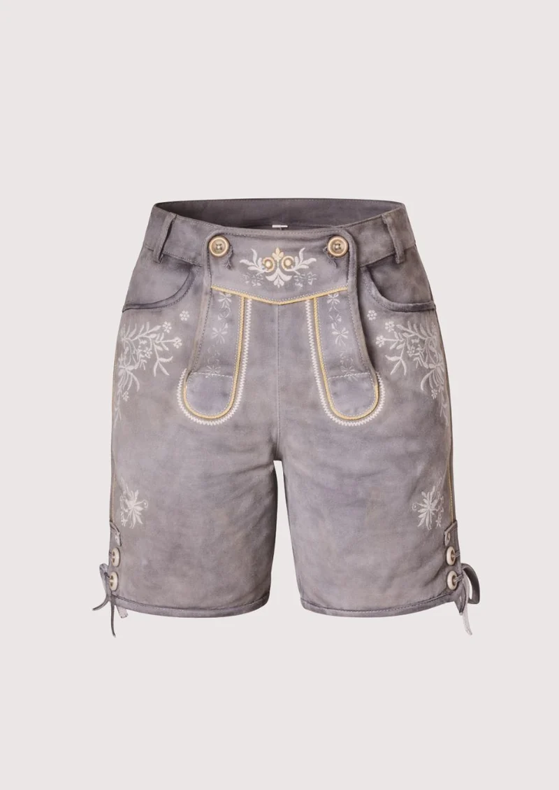 Women’s Grey Suede Lederhosen