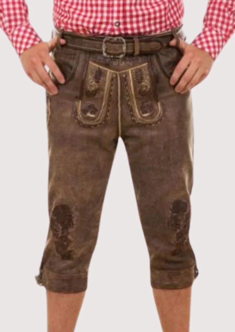 Men Heritage Rustic Brown Bundhosen