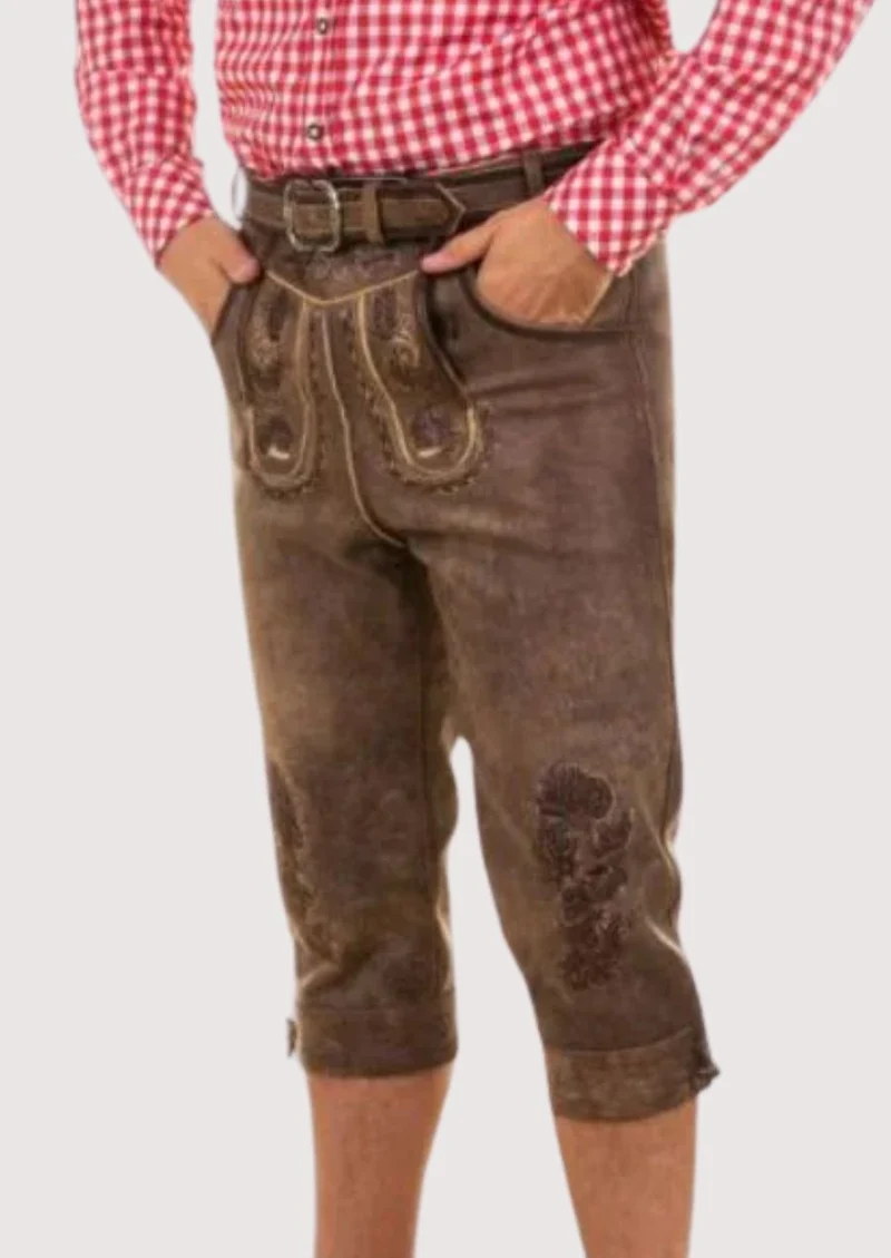 Men Heritage Rustic Brown Bundhosen