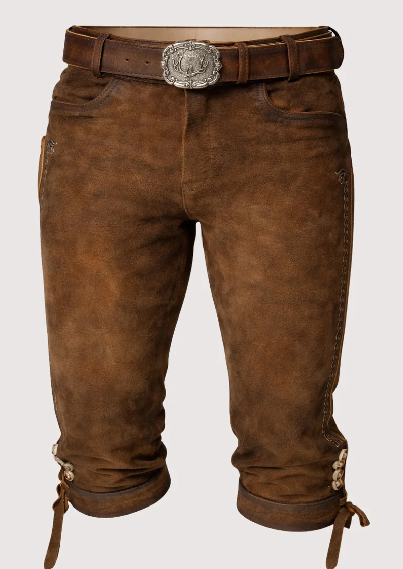 Mens Alpine Classic Brown Bundhosen