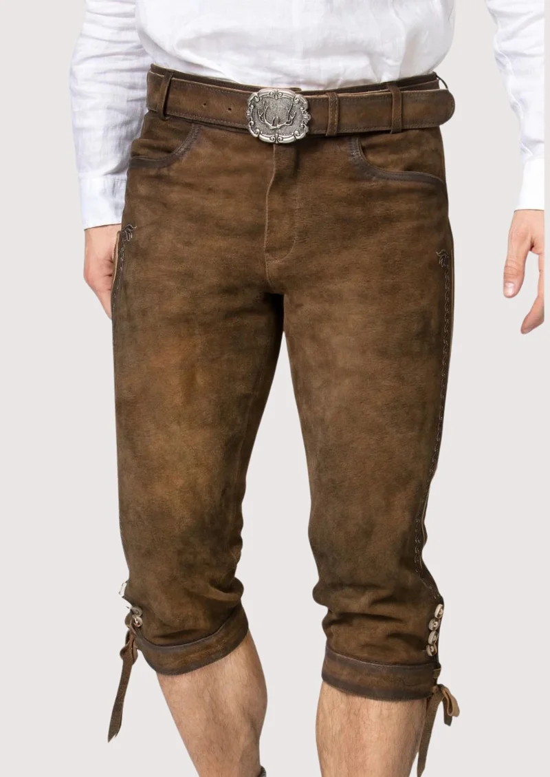 Mens Alpine Classic Brown Bundhosen
