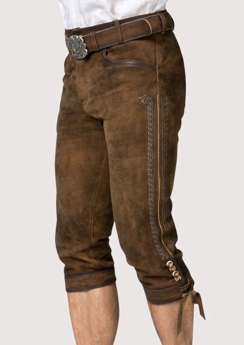 Mens Alpine Classic Brown Bundhosen