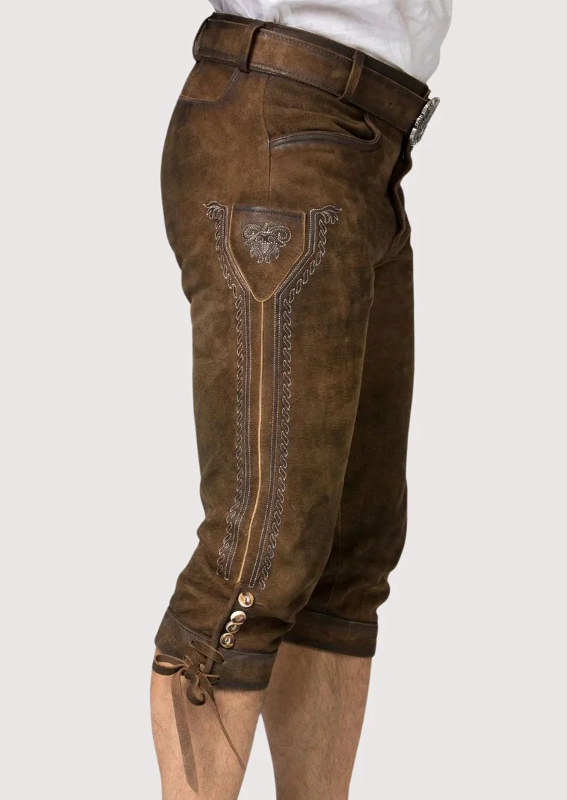 Mens Alpine Classic Brown Bundhosen