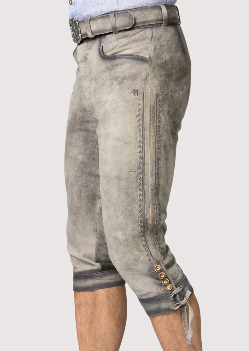 Mens Alpine Stone Grey Bundhosen