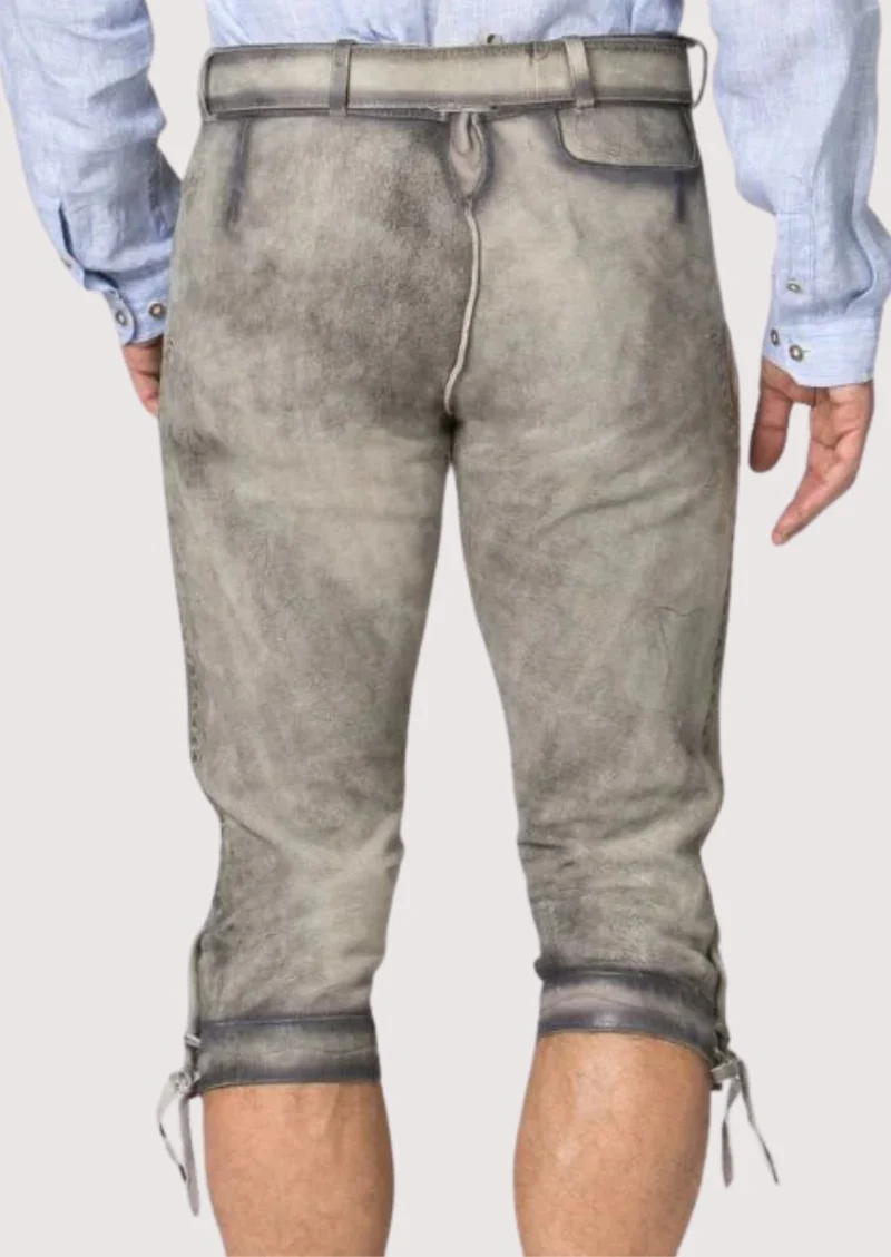 Mens Alpine Stone Grey Bundhosen