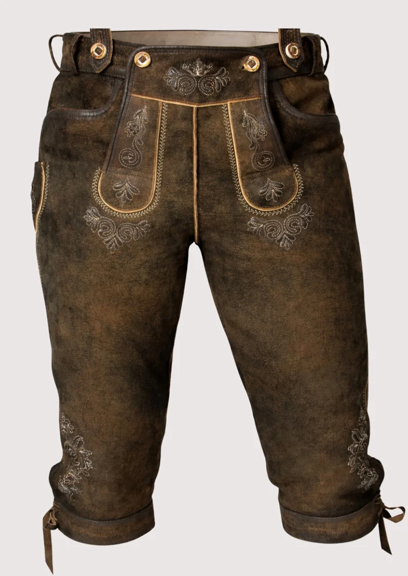 Mens Alpine Rustic Brown Bundhosen