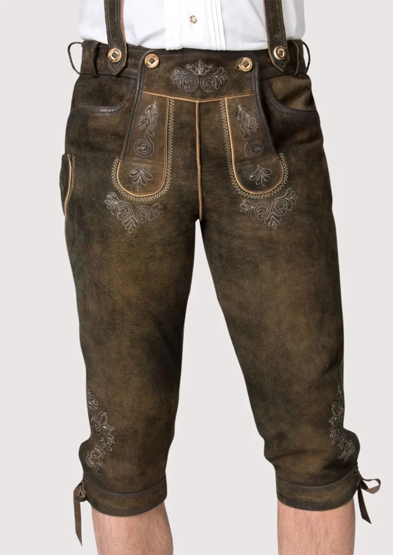 Mens Alpine Rustic Brown Bundhosen