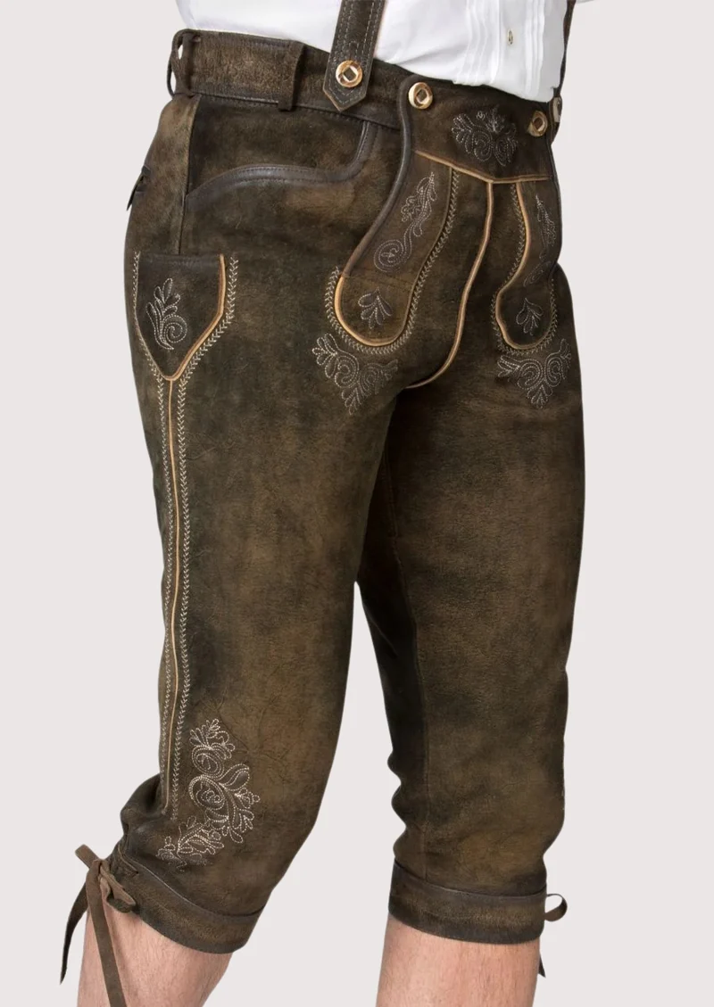 Mens Alpine Rustic Brown Bundhosen