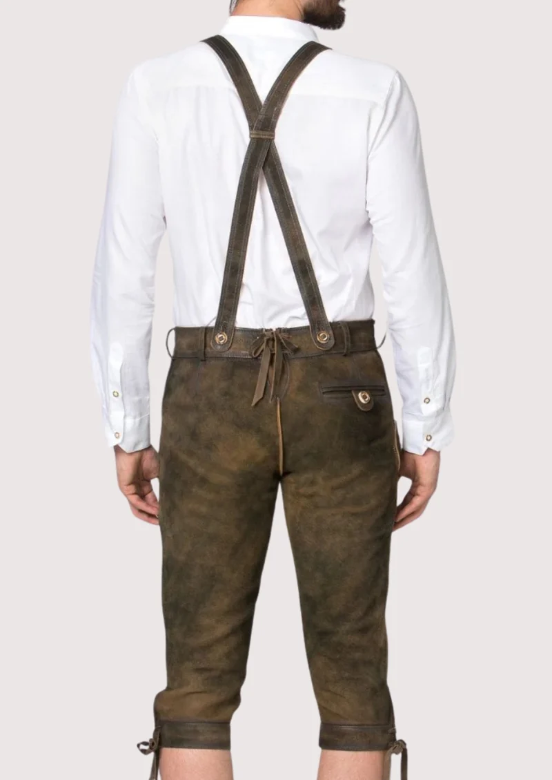 Mens Alpine Rustic Brown Bundhosen