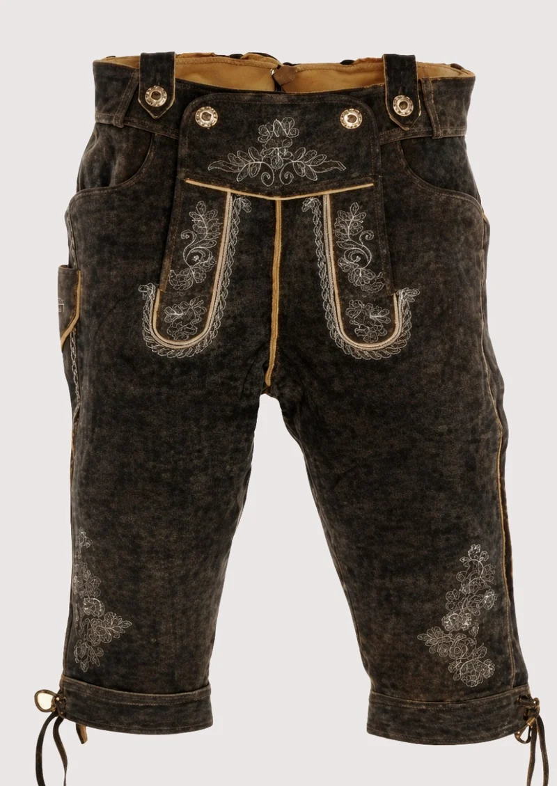 Mens Rustic Dark Bundhosen Style
