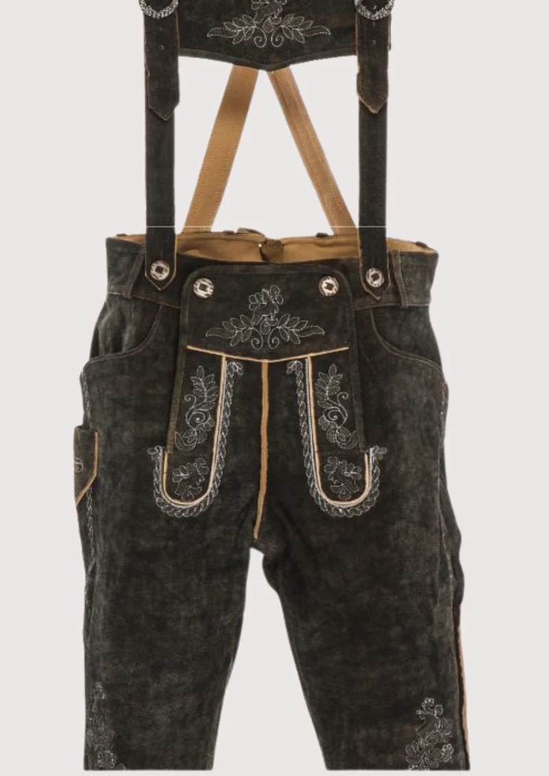 Mens Rustic Dark Bundhosen Style