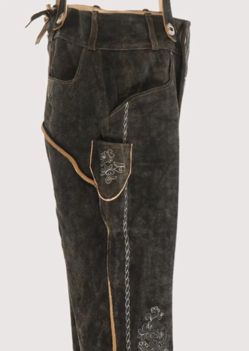 Mens Rustic Dark Bundhosen Style