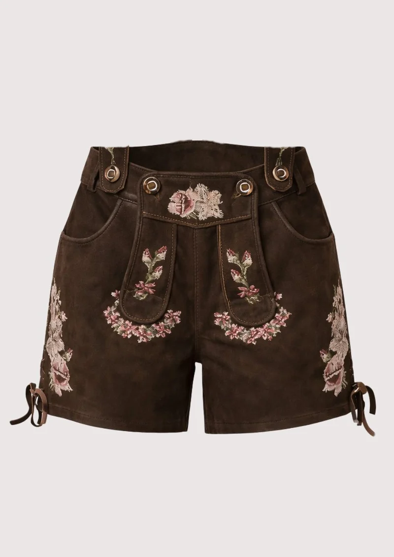 Women’s Brown Suede Lederhosen