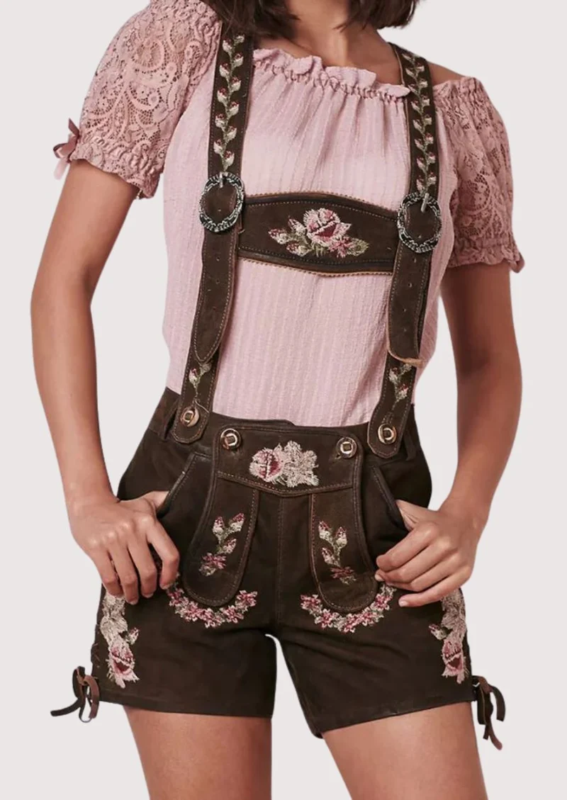 Women’s Brown Suede Lederhosen