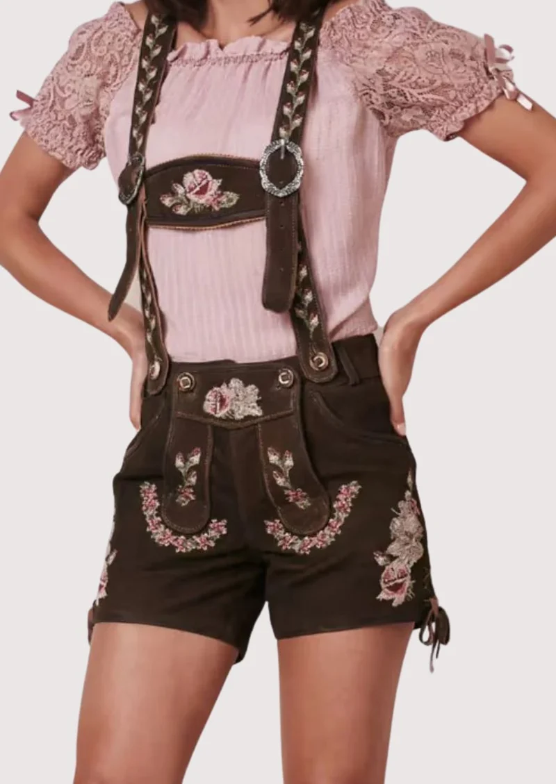 Women’s Brown Suede Lederhosen
