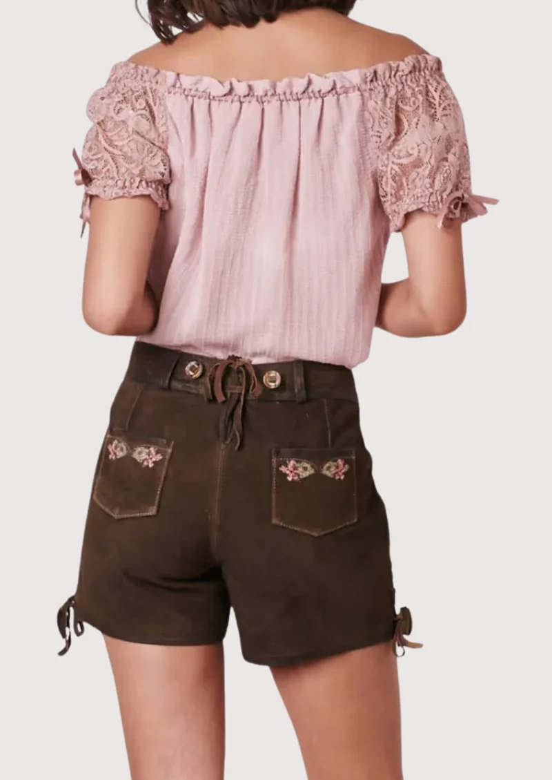 Women’s Brown Suede Lederhosen