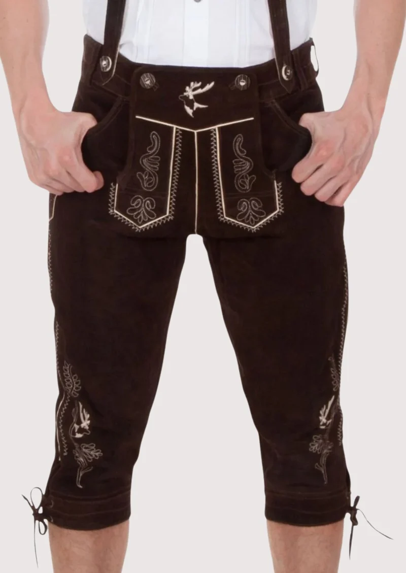 Mens Rustic Stag Dark Bundhosen