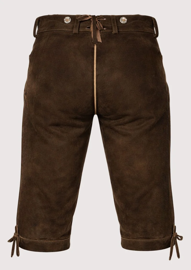 Mens Alpine Vintage Brown Bundhosen