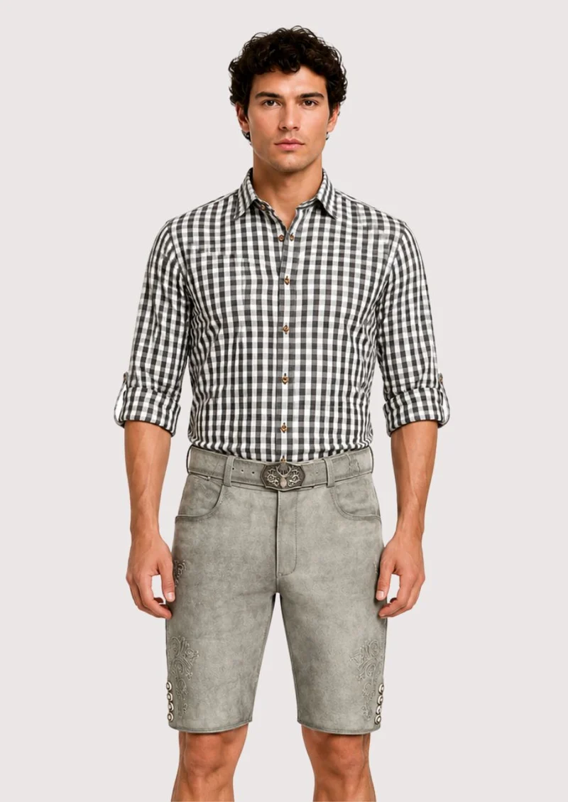 Mens Bavarian Slate Lederhosen