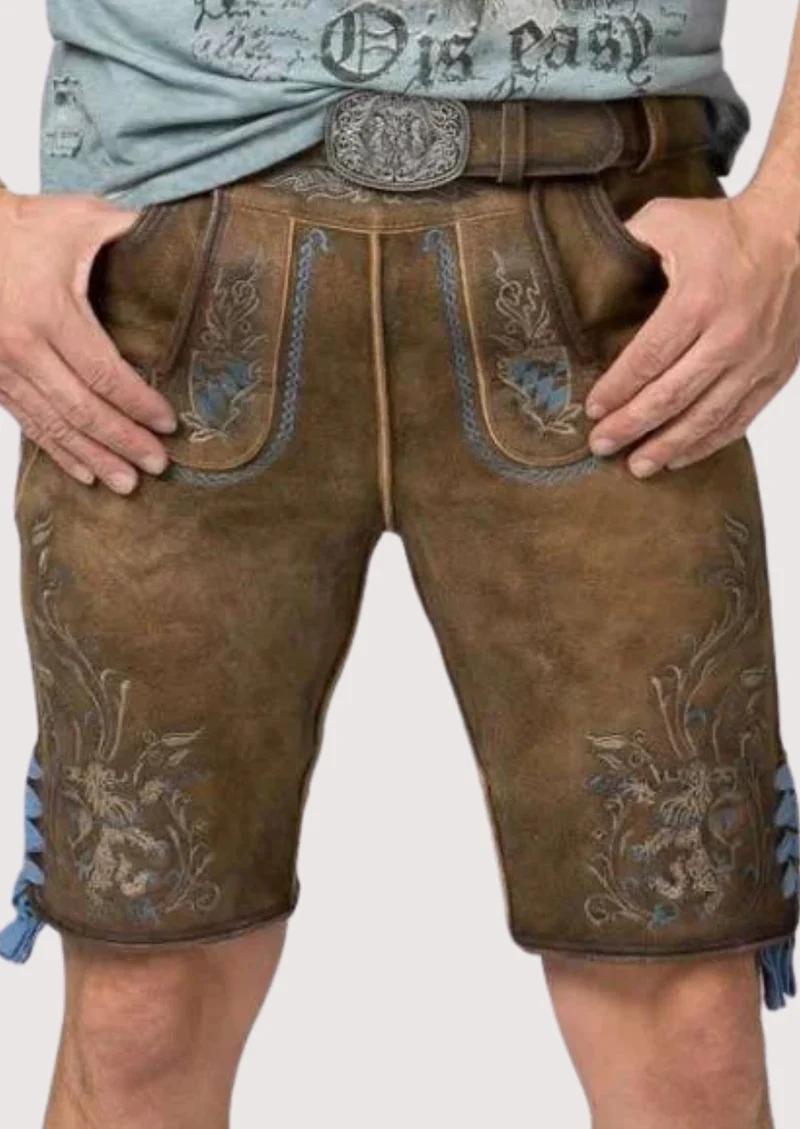 Men’s Vintage Rustic Lederhosen