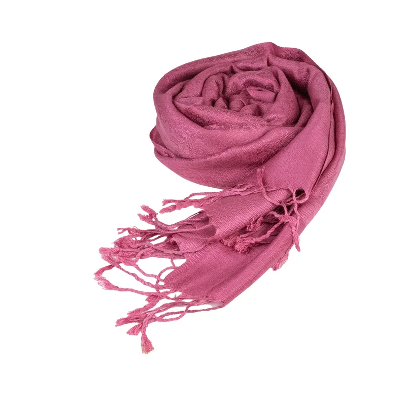 Halstuch aus Viscose - Stola Schal 185 x 70 cm | Rosé
