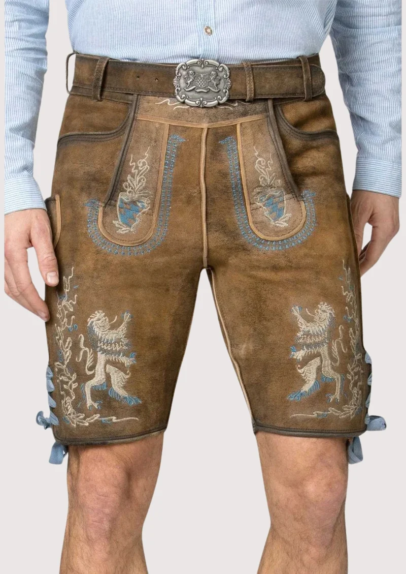 Men’s Brown Lederhosen Oktoberfest