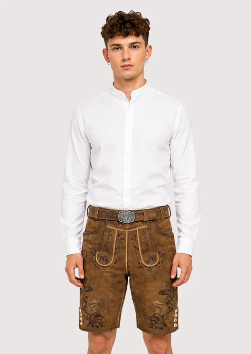 Men’s Brown Traditional Lederhosen