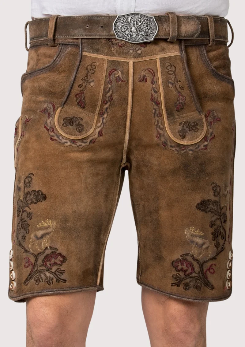 Men’s Brown Traditional Lederhosen