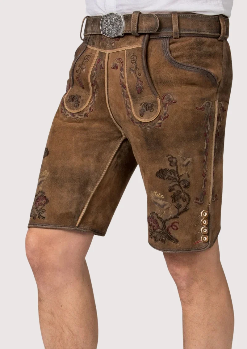 Men’s Brown Traditional Lederhosen