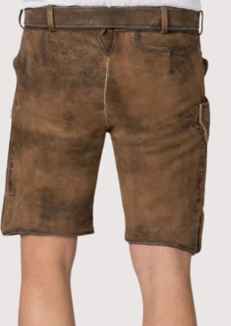 Men’s Brown Traditional Lederhosen