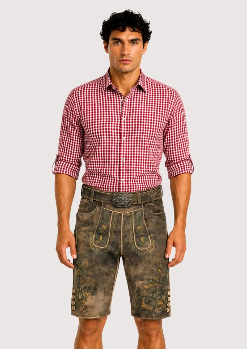 Men’s Forest Brown Lederhosen