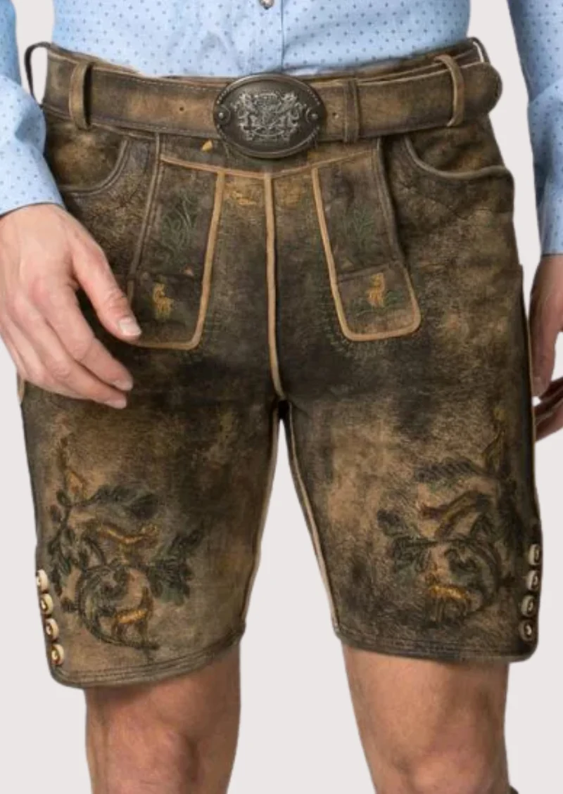 Men’s Forest Brown Lederhosen