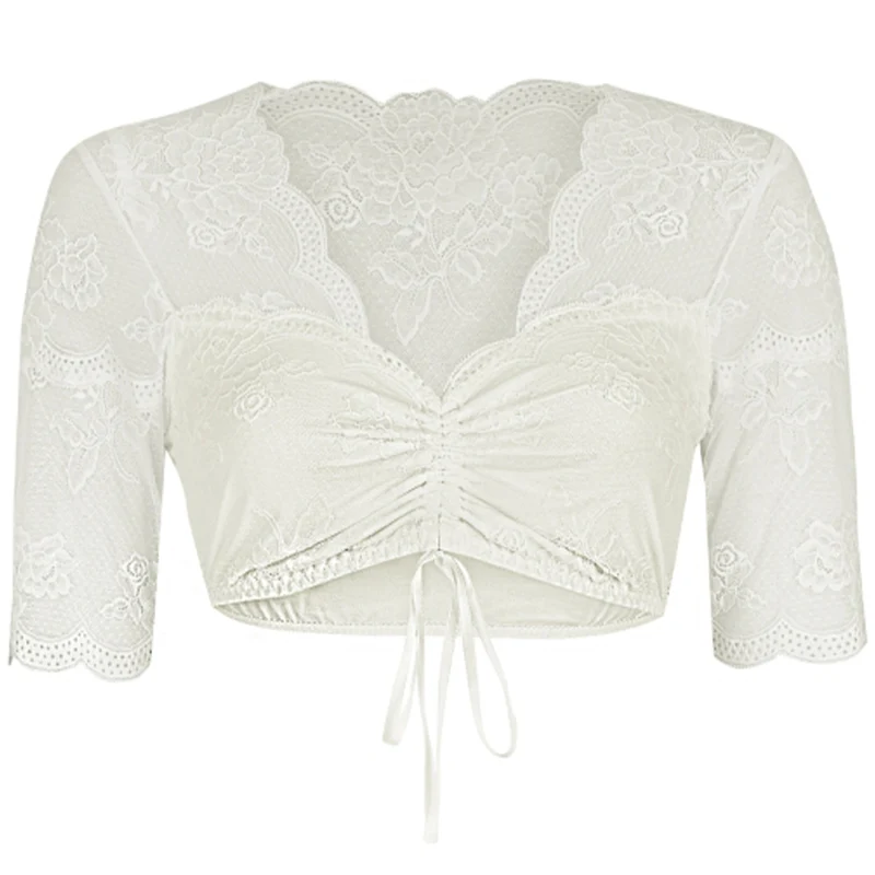 Nina von C. Spitzen Dirndlbluse "Liosa" 16464718 | Champagner