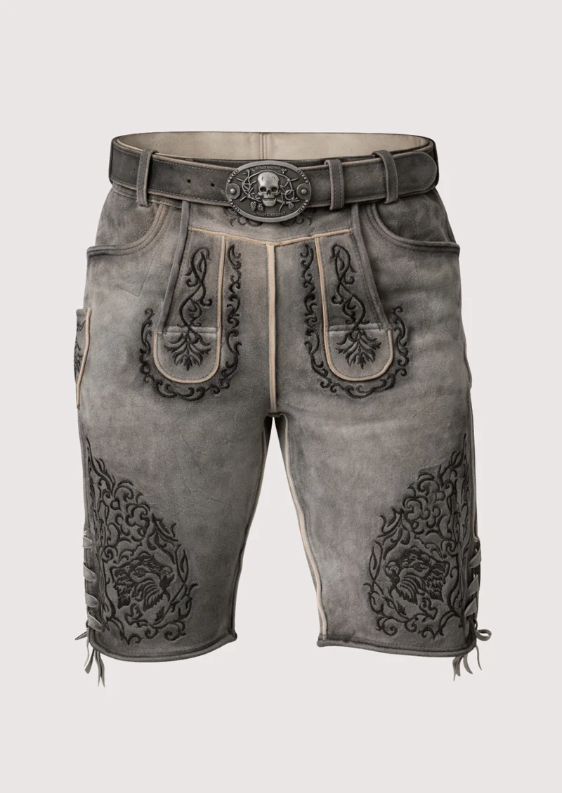 Men Alpine Grey Heritage Lederhosen