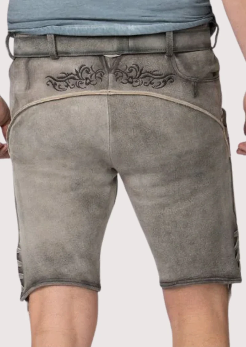 Men Alpine Grey Heritage Lederhosen