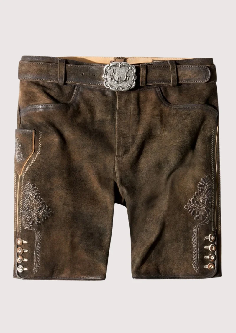 Men’s Dark Brown Leather Lederhosen
