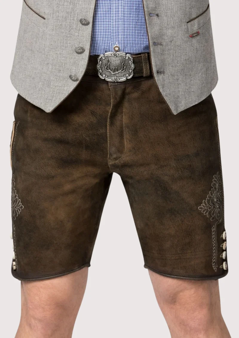 Men’s Dark Brown Leather Lederhosen