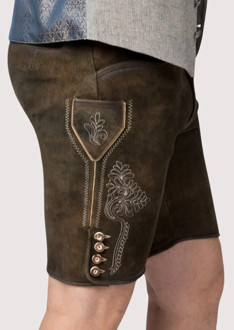 Men’s Dark Brown Leather Lederhosen