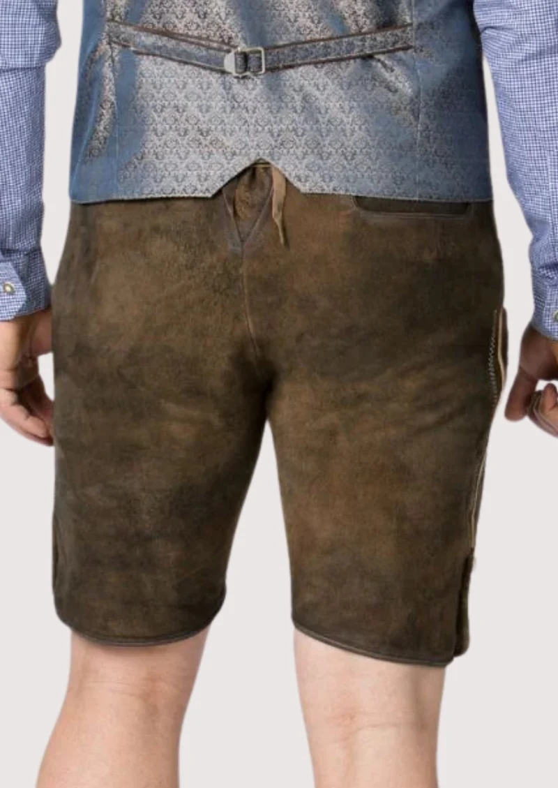 Men’s Dark Brown Leather Lederhosen