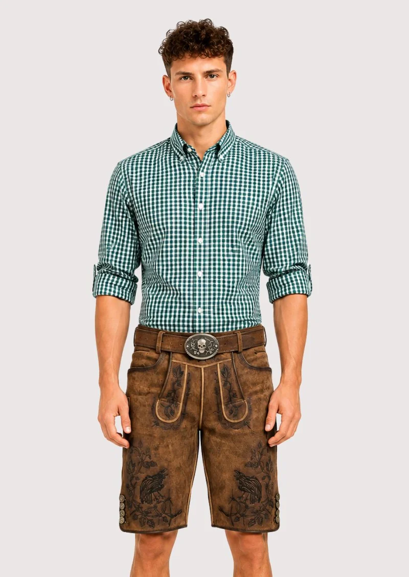 Men’s Alpine Brown Lederhosen