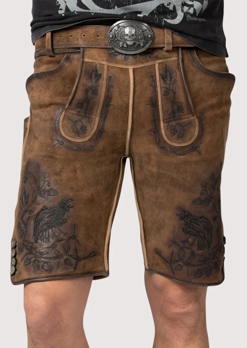 Men’s Alpine Brown Lederhosen