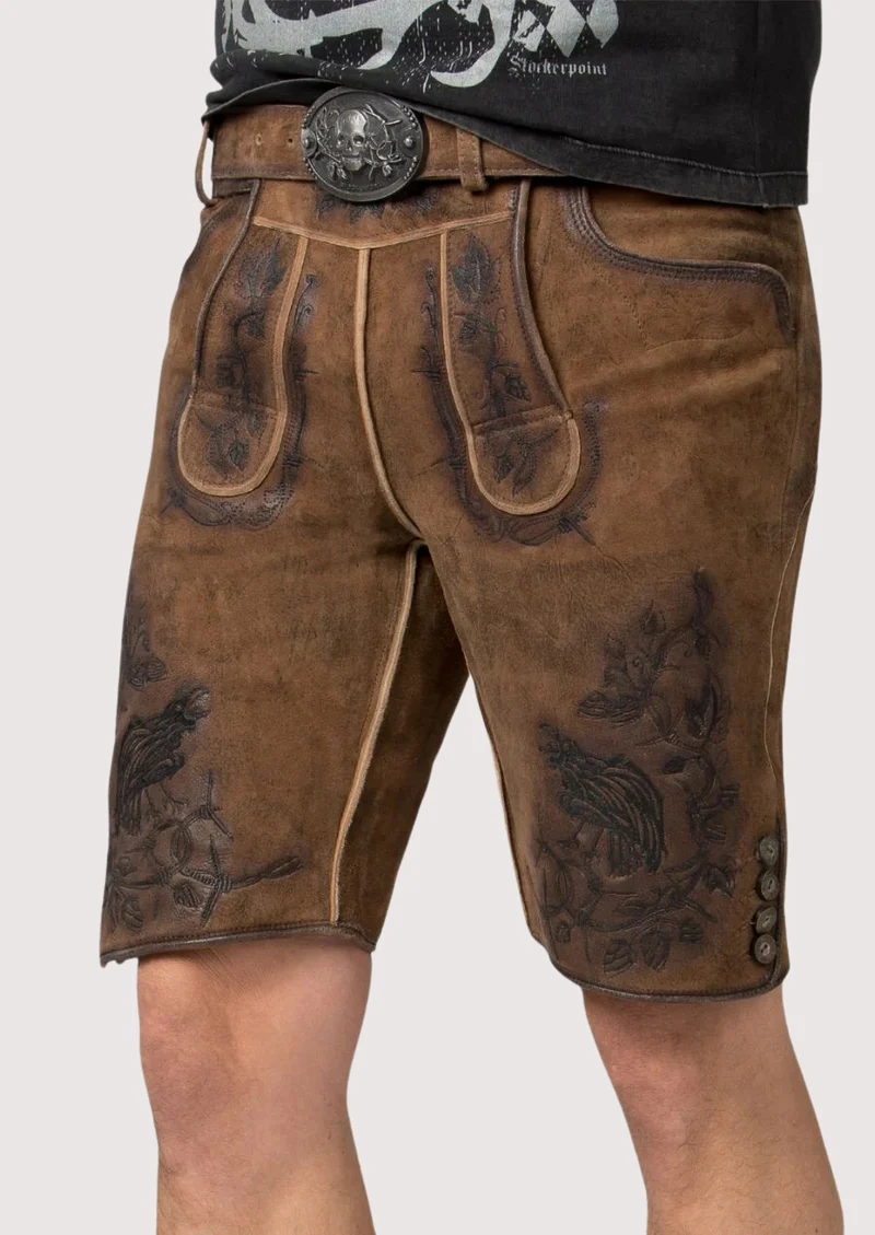 Men’s Alpine Brown Lederhosen