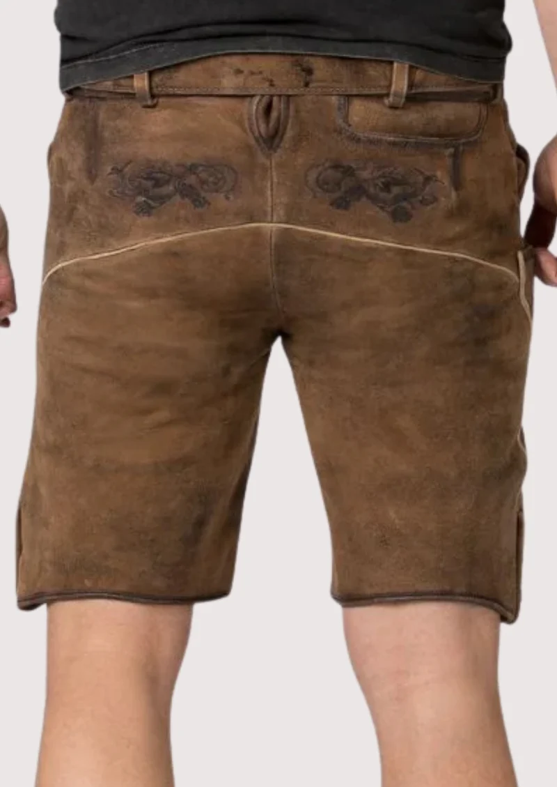 Men’s Alpine Brown Lederhosen