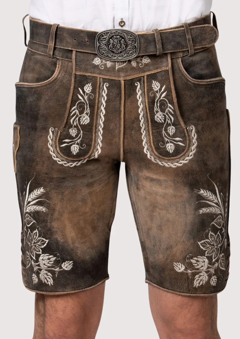 Men's Short German Lederhosen