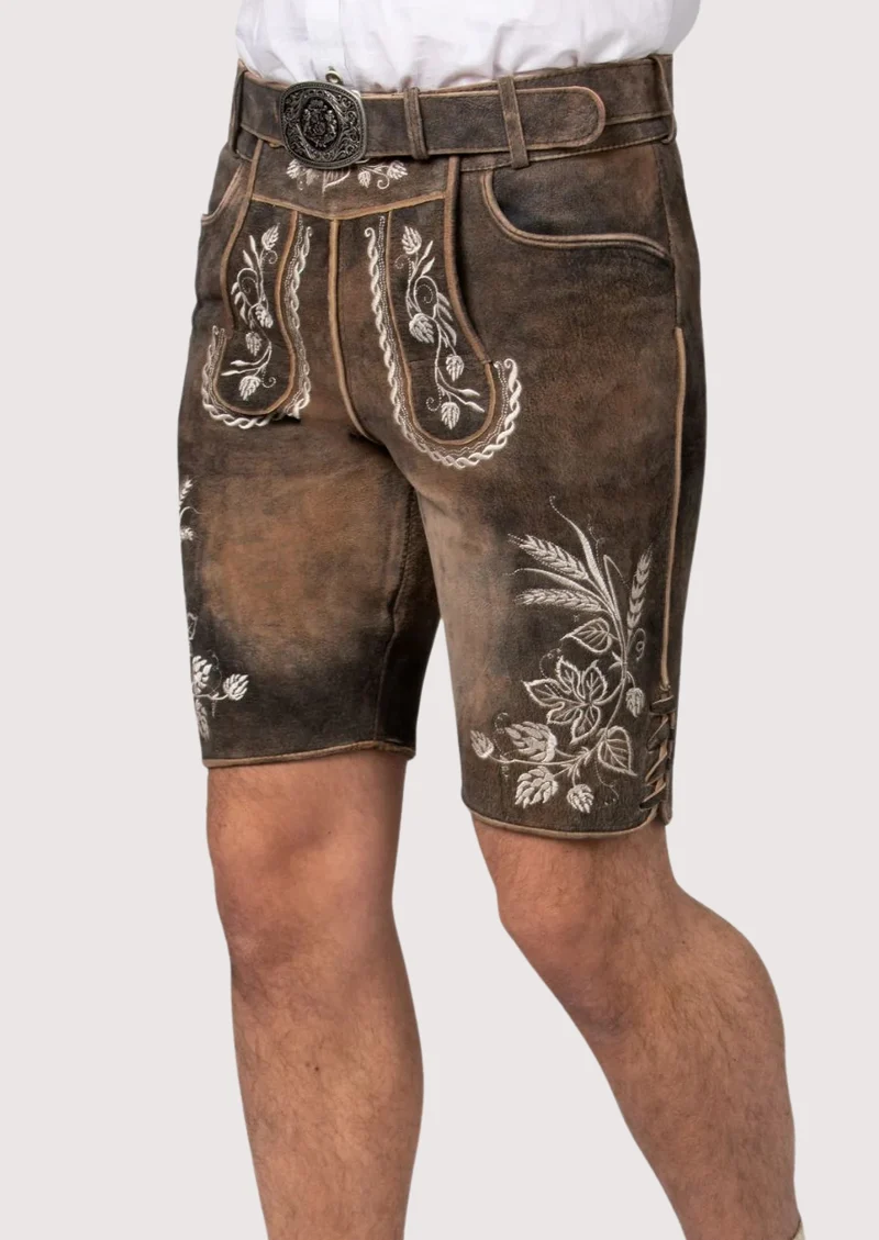 Men's Short German Lederhosen
