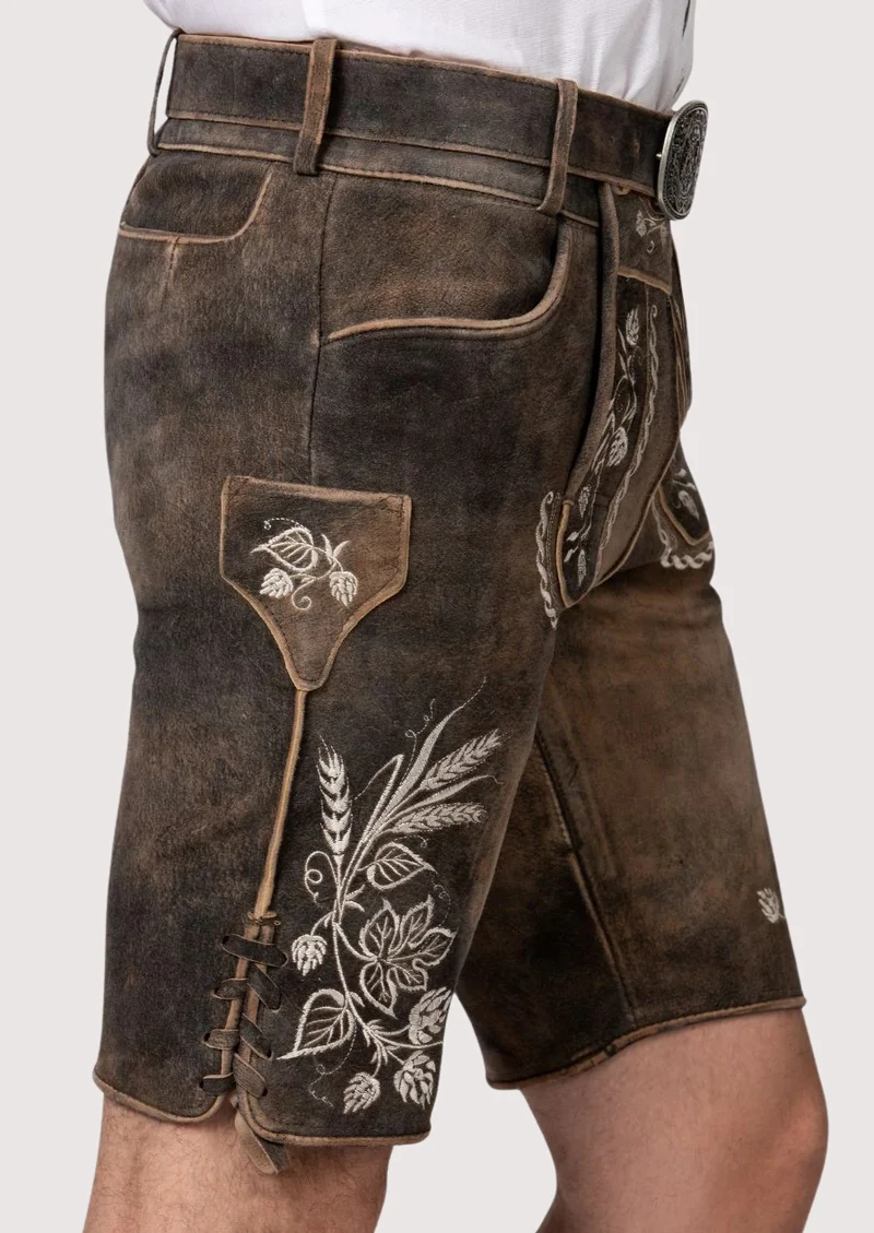 Men's Short German Lederhosen
