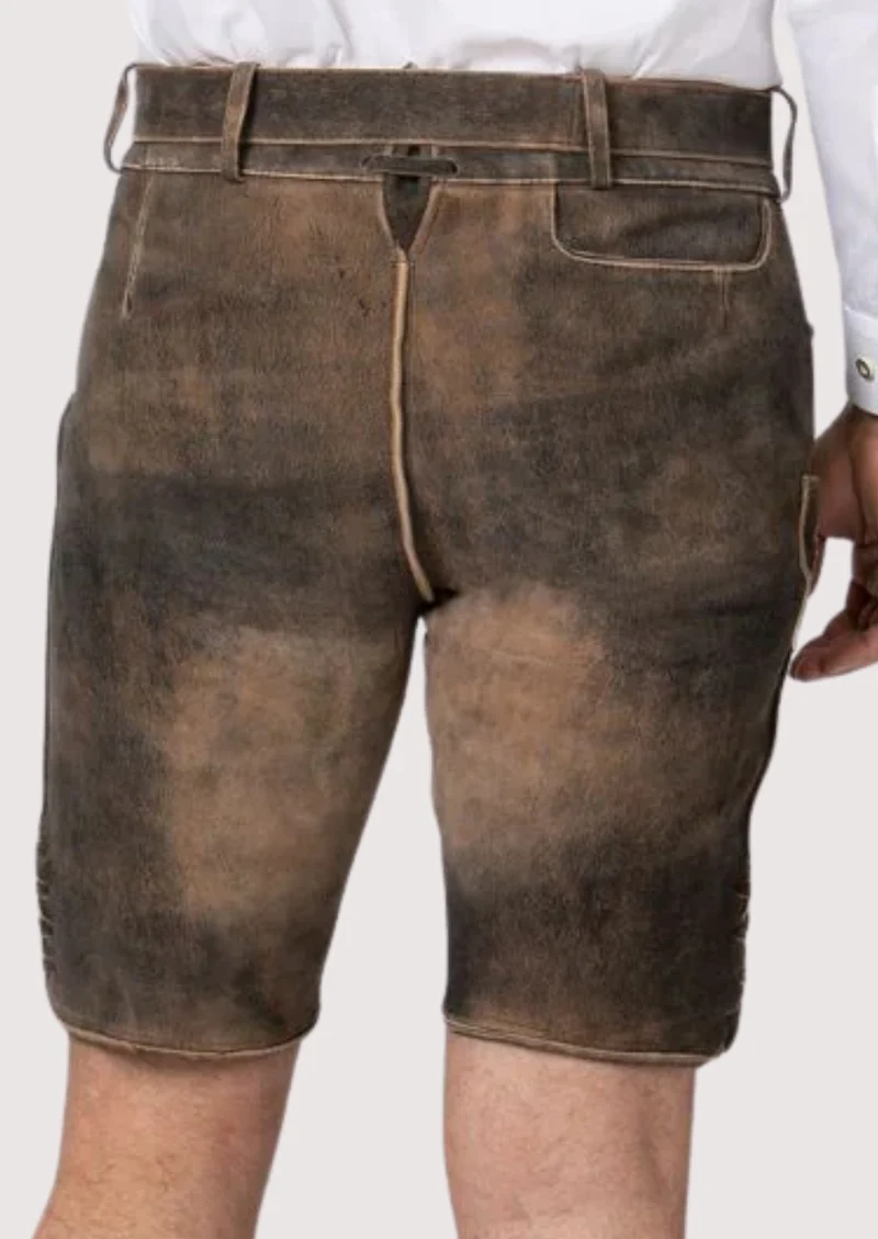 Men's Short German Lederhosen