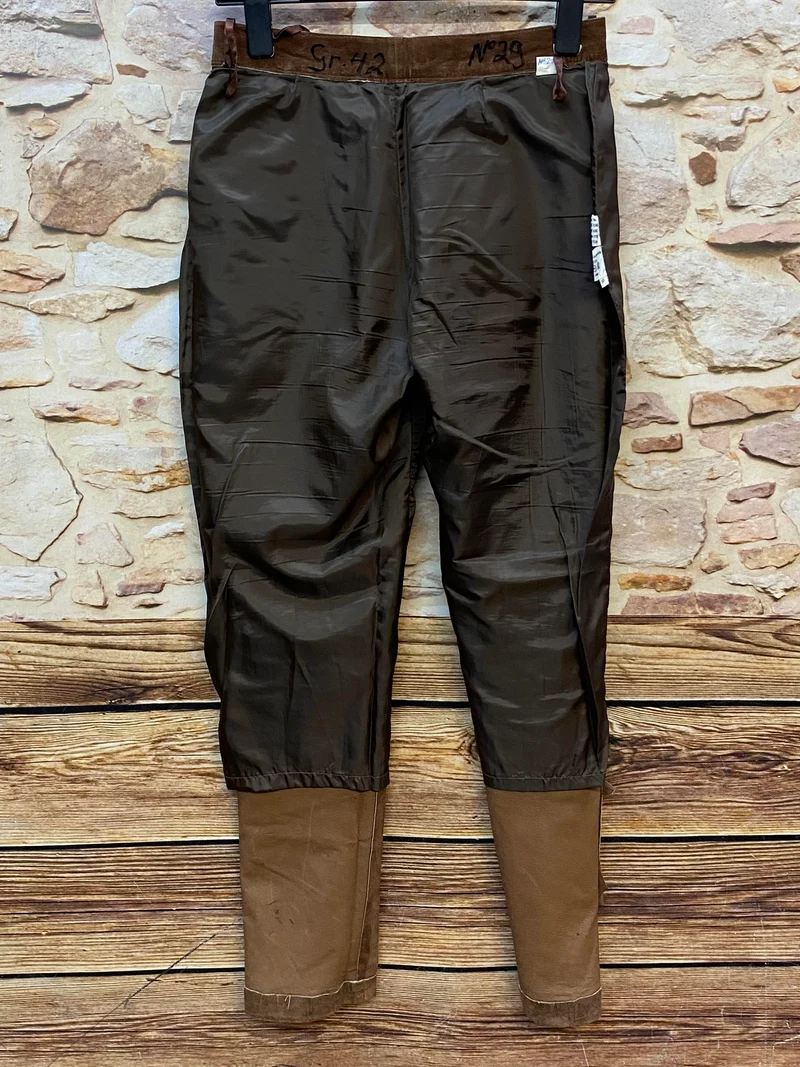 Vintage 80er/90er Damen Lederhose aus Echtleder Braun Gr. 42
